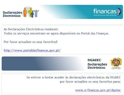 declarações electrónicas finanças